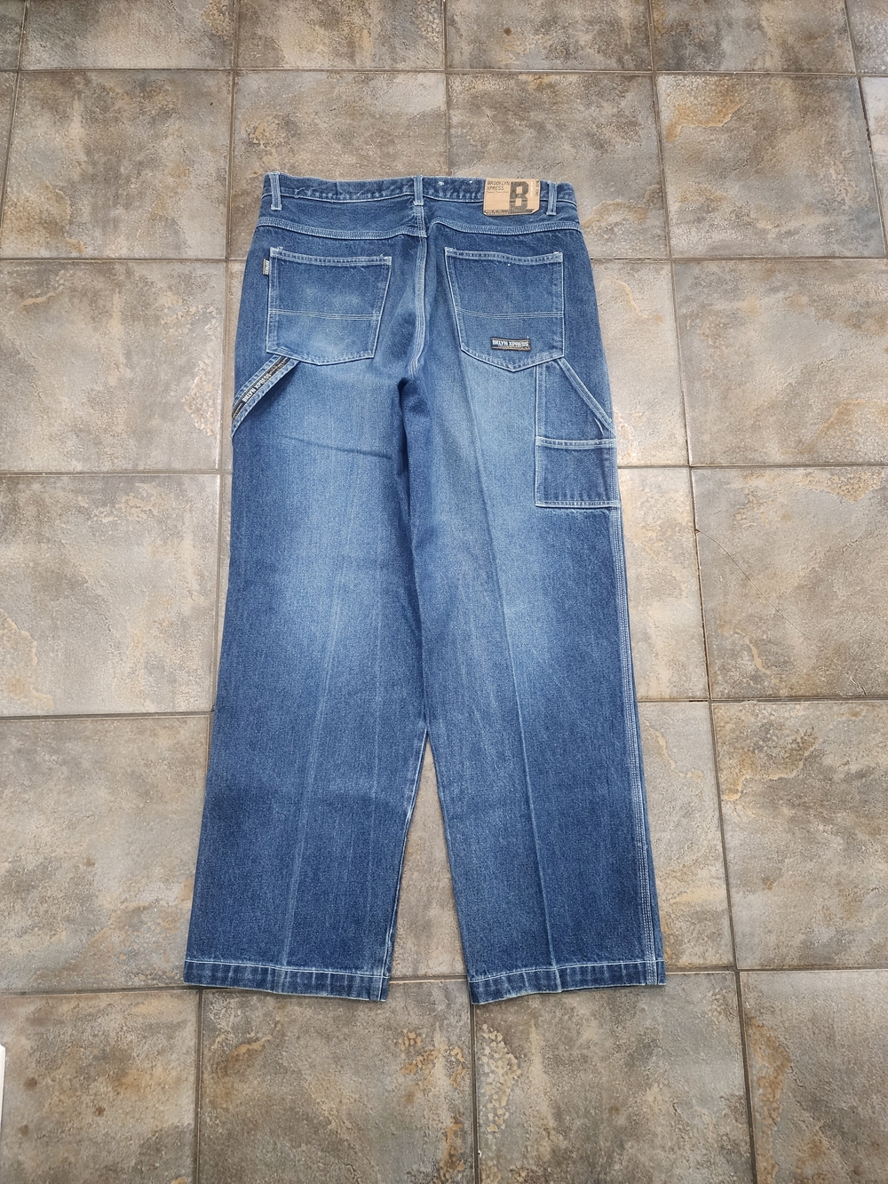 Vintage Y2K Brooklyn Xpress Men's 38x33 Denim Streetwear Carpenter Jeans